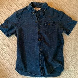 Blue Slim Fit Button Down